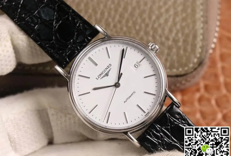 Longines Presence L4.790.4.12.2 KY factory 1:1 Best Edition Replica Watch Stainless Steel Bezel